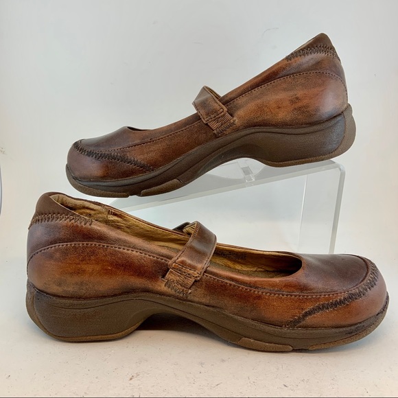 Dansko Kate Leather Mary Jane Clogs 40 9.5 10 - Picture 3 of 8